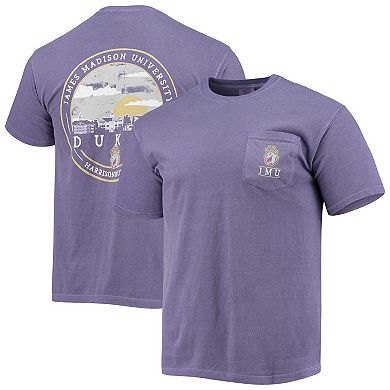 Men's Purple James Madison Dukes Circle Campus Scene T-Shirt