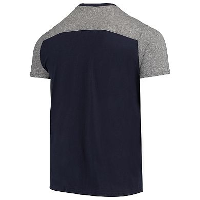 Men's Majestic Threads College Navy/Gray Seattle Seahawks Field Goal Slub T-Shirt