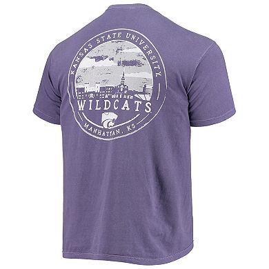 Men's Purple Kansas State Wildcats Circle Campus Scene T-Shirt