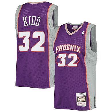 Men's Mitchell & Ness Jason Kidd Purple Phoenix Suns 2000-2001 Authentic Hardwood Classics Swingman Jersey