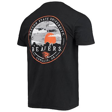 Men's Black Oregon State Beavers Circle Campus Scene T-Shirt