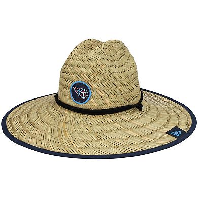 Men's New Era Natural Tennessee Titans 2021 NFL Training Camp Official Straw Lifeguard Hat