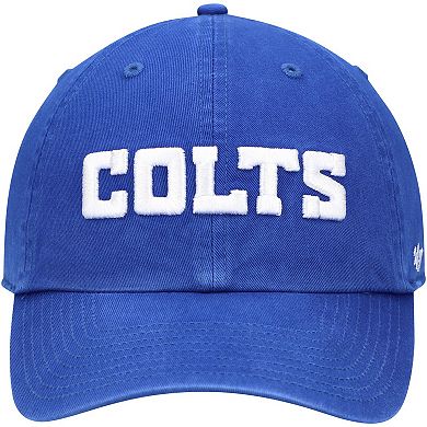 Men's '47 Royal Indianapolis Colts Clean Up Script Adjustable Hat