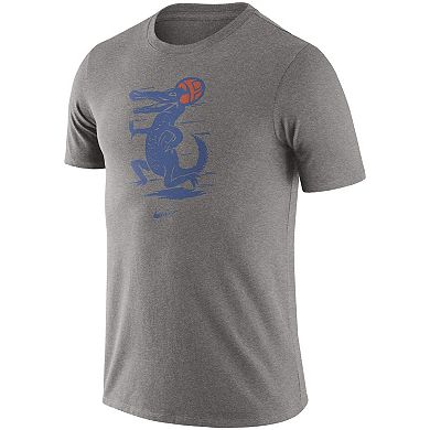 Men's Nike Heathered Gray Florida Gators Old-School Logo Tri-Blend T-Shirt