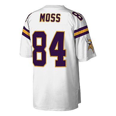 Men's Mitchell & Ness Randy Moss White Minnesota Vikings Legacy Replica Jersey