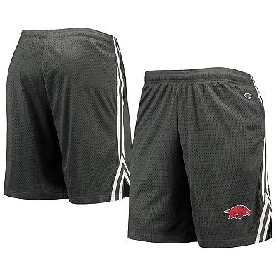 Men's Champion Gray Arkansas Razorbacks Team Lacrosse Shorts