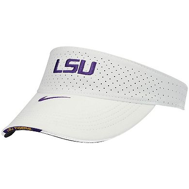 Men's Nike White LSU Tigers 2021 Sideline Performance Visor