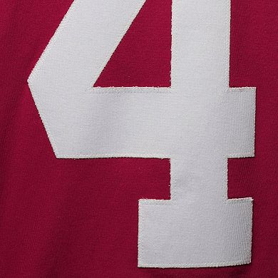 Men's Mitchell & Ness Pat Tillman Cardinal Arizona Cardinals Throwback Retired Player Name & Number Long Sleeve Top