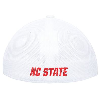 Men's adidas White NC State Wolfpack 2021 Sideline Coaches AEROREADY Flex Hat