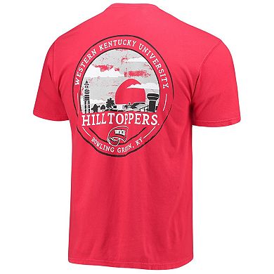 Men's Red Western Kentucky Hilltoppers Circle Campus Scene T-Shirt