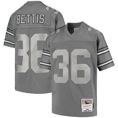 Youth Mitchell & Ness Jerome Bettis Charcoal Pittsburgh Steelers 1996 Retired Player Metal Replica Jersey
