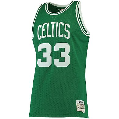 Men's Mitchell & Ness Larry Bird Kelly Green Boston Celtics Big & Tall Hardwood Classics Jersey