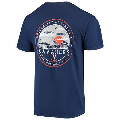 Men's Navy Virginia Cavaliers Circle Campus Scene T-Shirt