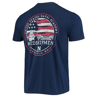 Men's Navy Navy Midshipmen Campus Americana T-Shirt