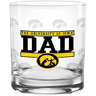 Iowa Hawkeyes 14oz. Dad Rocks Glass