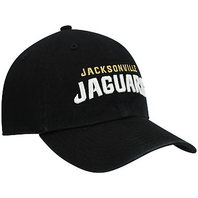 Men's '47 Black Jacksonville Jaguars Clean Up Script Adjustable Hat