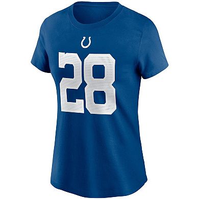 Women's Nike Jonathan Taylor Royal Indianapolis Colts Name & Number T-Shirt
