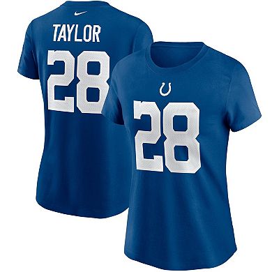 Women's Nike Jonathan Taylor Royal Indianapolis Colts Name & Number T-Shirt
