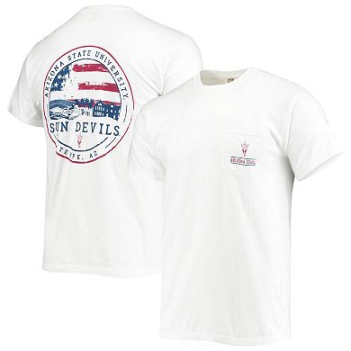 Men's White Arizona State Sun Devils Campus Americana T-Shirt