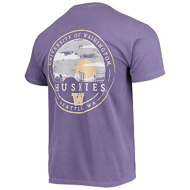 Men's Purple Washington Huskies Circle Campus Scene T-Shirt