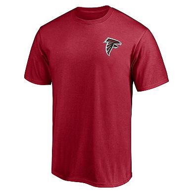 Men's Fanatics Branded Red Atlanta Falcons #1 Dad T-Shirt