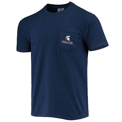 Men's Navy Michigan State Spartans Campus Americana T-Shirt