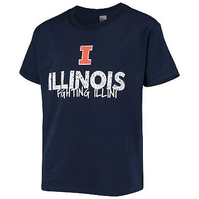 Youth Navy Illinois Fighting Illini Team T-Shirt