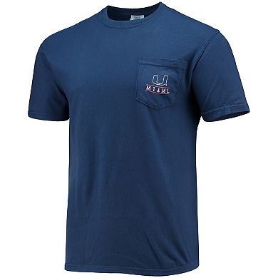 Men's Navy Miami Hurricanes Campus Americana T-Shirt