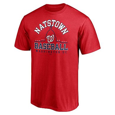 Men's Fanatics Branded Red Washington Nationals Hometown Logo T-Shirt