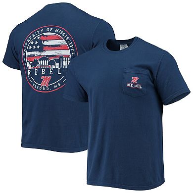 Men's Navy Ole Miss Rebels Campus Americana T-Shirt