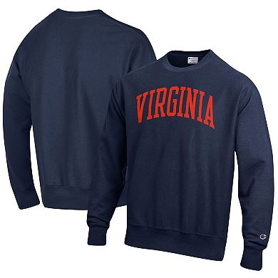 Men's Champion Navy Virginia Cavaliers Arch Reverse Weave Pullover Sweatshirt