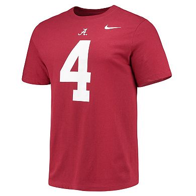 Men's Nike Jerry Jeudy Crimson Alabama Crimson Tide Alumni Name & Number T-Shirt