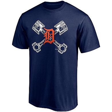 Men's Fanatics Branded Navy Detroit Tigers Crossed Hometown Collection T-Shirt