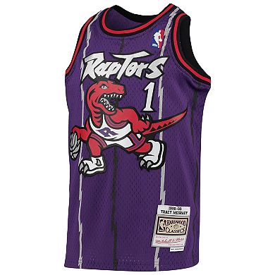 Youth Mitchell & Ness Tracy McGrady Purple Toronto Raptors 1998-99 Hardwood Classics Swingman Throwback Jersey