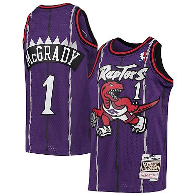 Youth Mitchell & Ness Tracy McGrady Purple Toronto Raptors 1998-99 Hardwood Classics Swingman Throwback Jersey