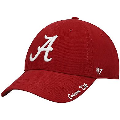 Women's '47 Crimson Alabama Crimson Tide Miata Clean Up Logo Adjustable Hat