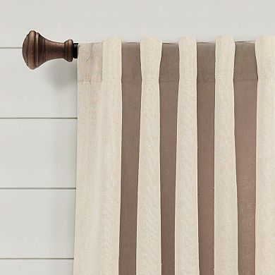 Lush Decor Ivy Tassel Faux Linen Window Curtain Set