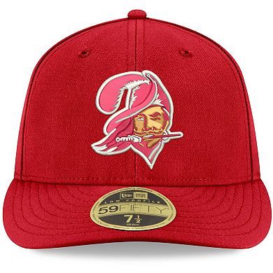 Men's New Era Red Tampa Bay Buccaneers Omaha Throwback Low Profile 59FIFTY Fitted Hat