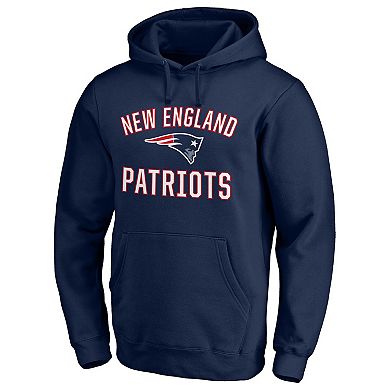 Men's Fanatics Branded Navy New England Patriots Victory Arch Team Pullover Hoodie
