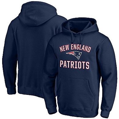 Men's Fanatics Branded Navy New England Patriots Victory Arch Team Pullover Hoodie