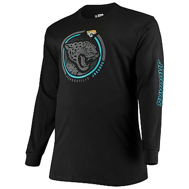 Men's Fanatics Branded Black Jacksonville Jaguars Big & Tall Color Pop Long Sleeve T-Shirt