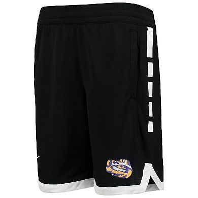Youth Nike Black LSU Tigers Elite Shorts