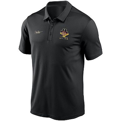 Men's Nike Black Pittsburgh Pirates Cooperstown Collection Logo Franchise Performance Polo