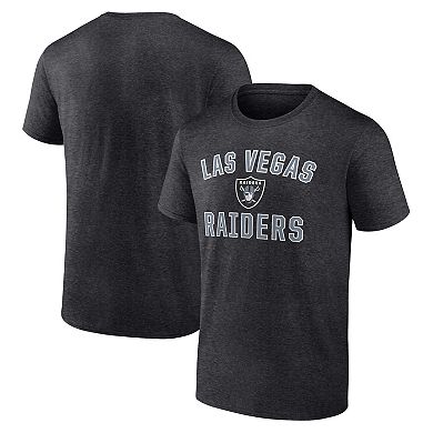 Men's Fanatics Branded Heathered Charcoal Las Vegas Raiders Victory Arch T-Shirt