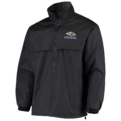 Men's Dunbrooke Black Baltimore Ravens Triumph Fleece Full-Zip Jacket