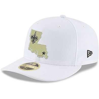 Men's New Era White New Orleans Saints Alternate Omaha Low Profile 59FIFTY Fitted Hat