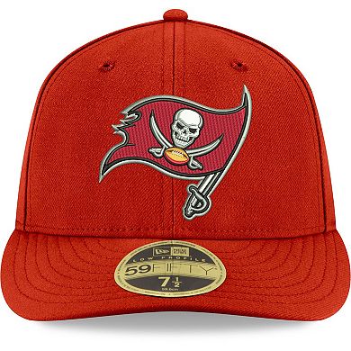 Men's New Era Red Tampa Bay Buccaneers Omaha Low Profile 59FIFTY Fitted Team Hat