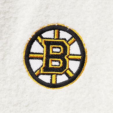 Women's Concepts Sport Cream/Charcoal Boston Bruins Granite Sherpa Pullover Sweatshirt