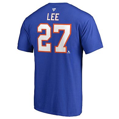 Men's Fanatics Branded Anders Lee Royal New York Islanders Name & Number T-Shirt