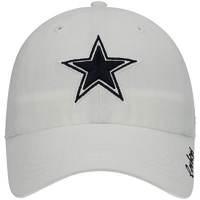 Women's '47 White Dallas Cowboys Miata Clean Up Adjustable Hat